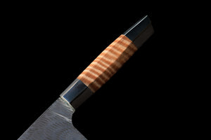 Chef Knife with Hybrid Wa Silver Handle